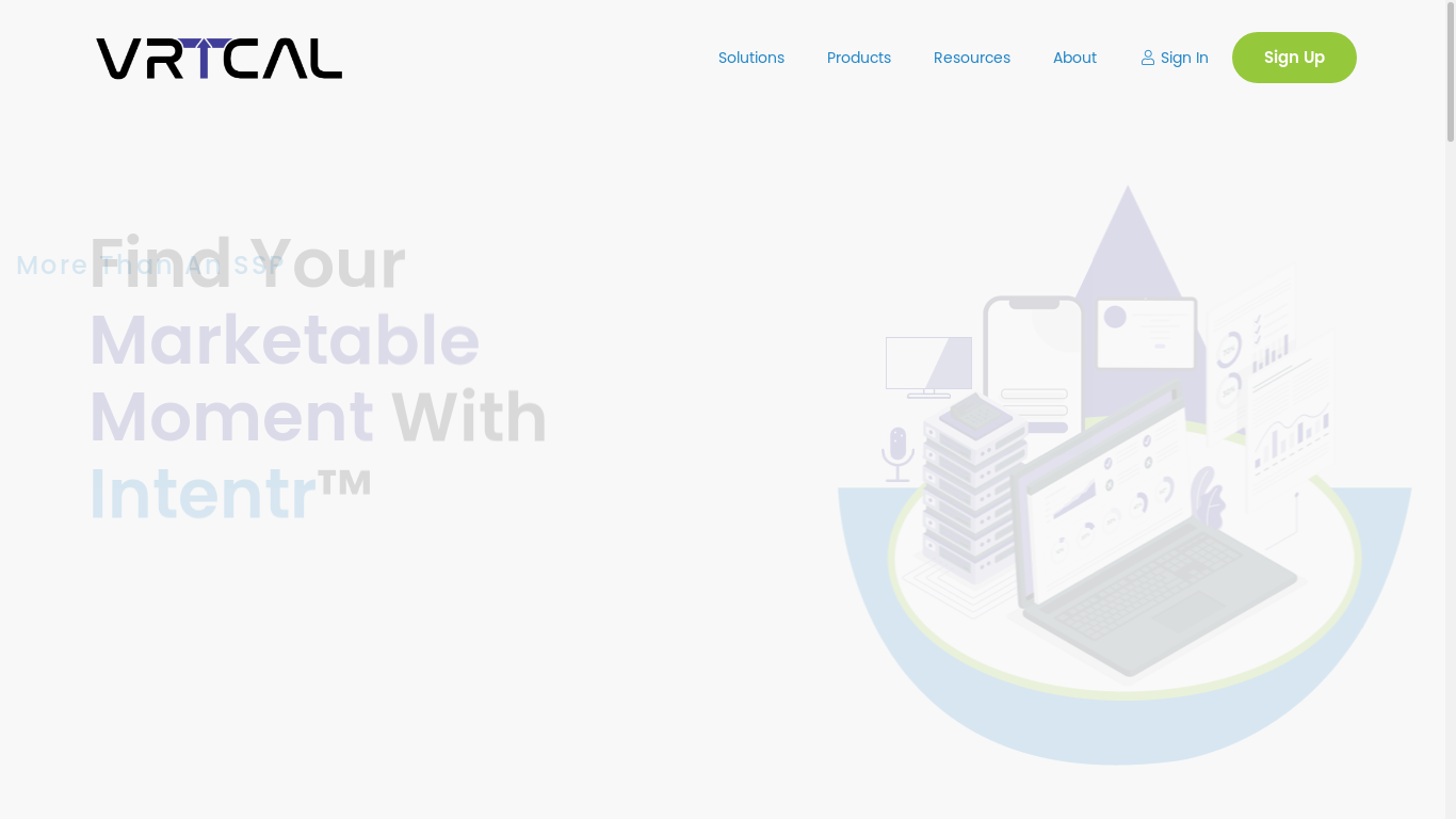 the desktop screenshot of www.vrtcal.com