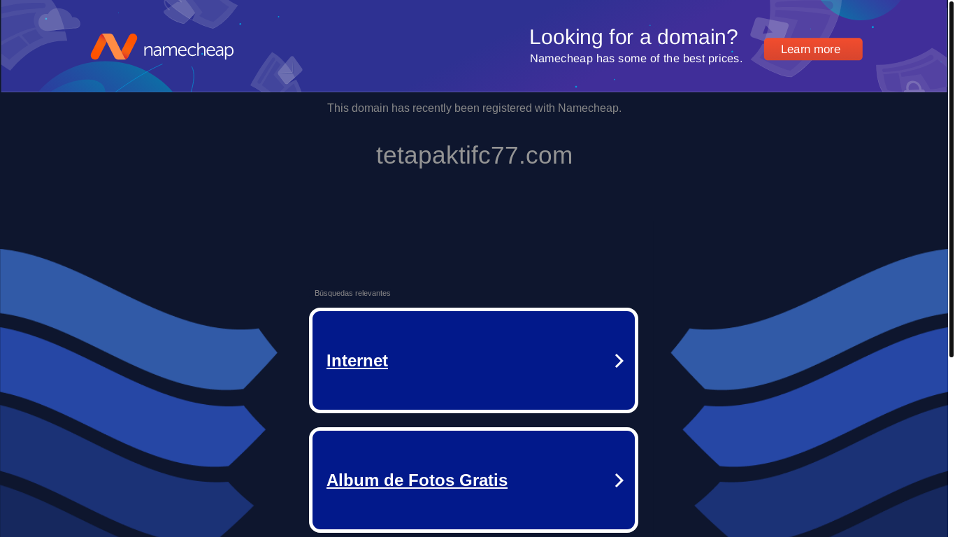 the desktop screenshot of www.tetapaktifc77.com