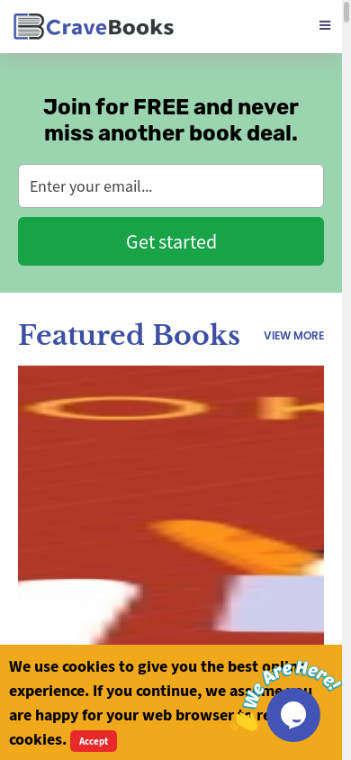 the mobile screenshot of cravebooks.com