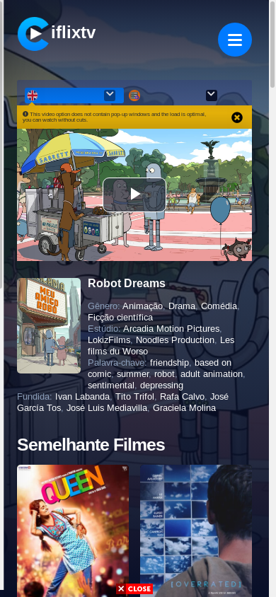 the mobile screenshot of iflixtv.xyz