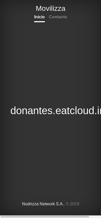 the mobile screenshot of donantes.eatcloud.info