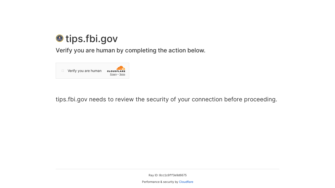 the desktop screenshot of tips.fbi.gov