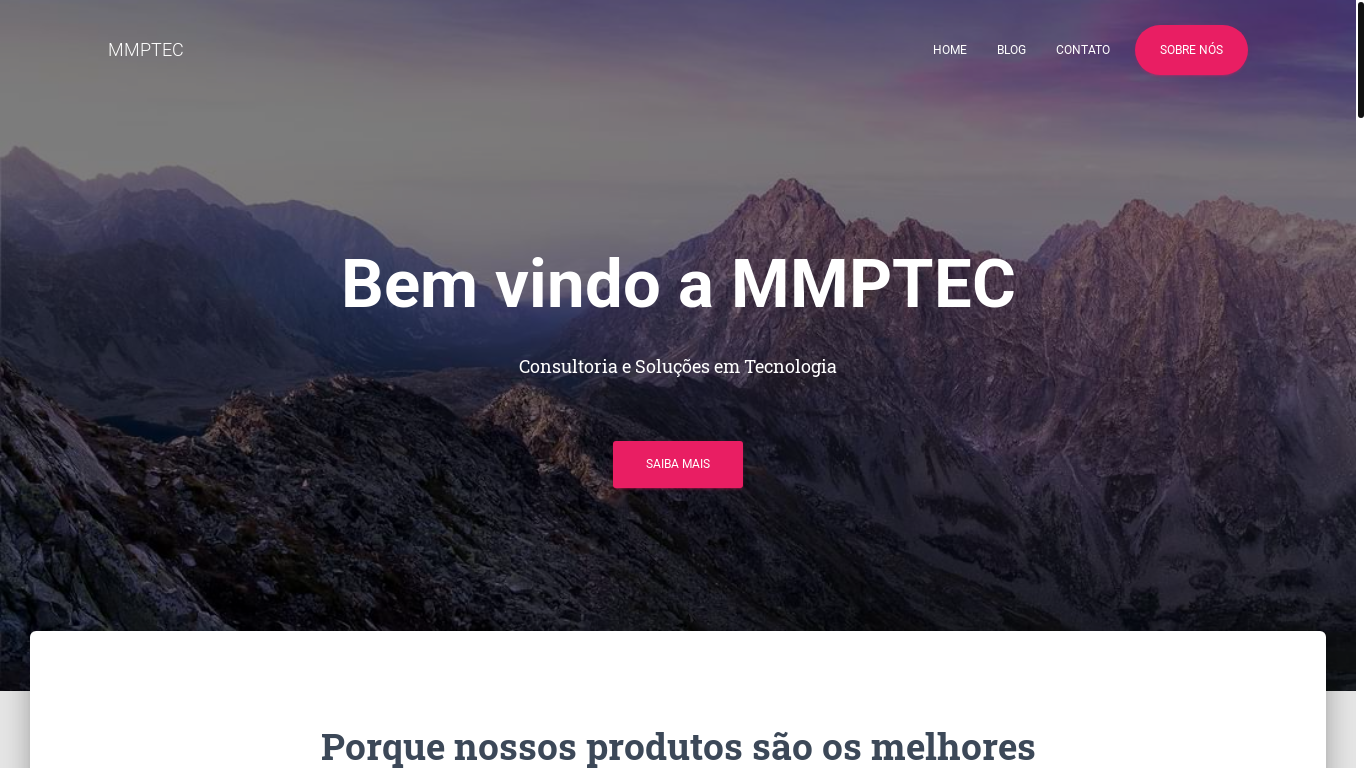 the desktop screenshot of mmptec.com.br