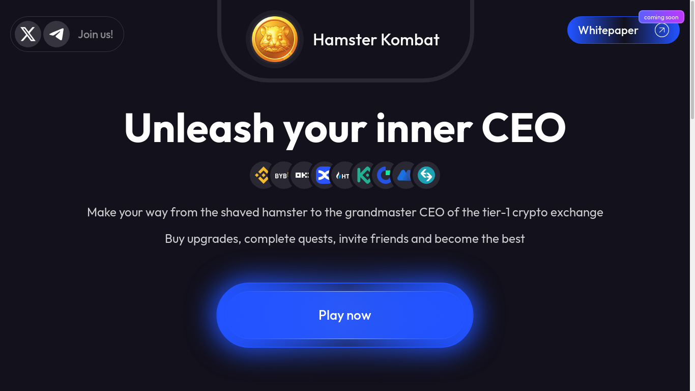 the desktop screenshot of hamsterkombat.io