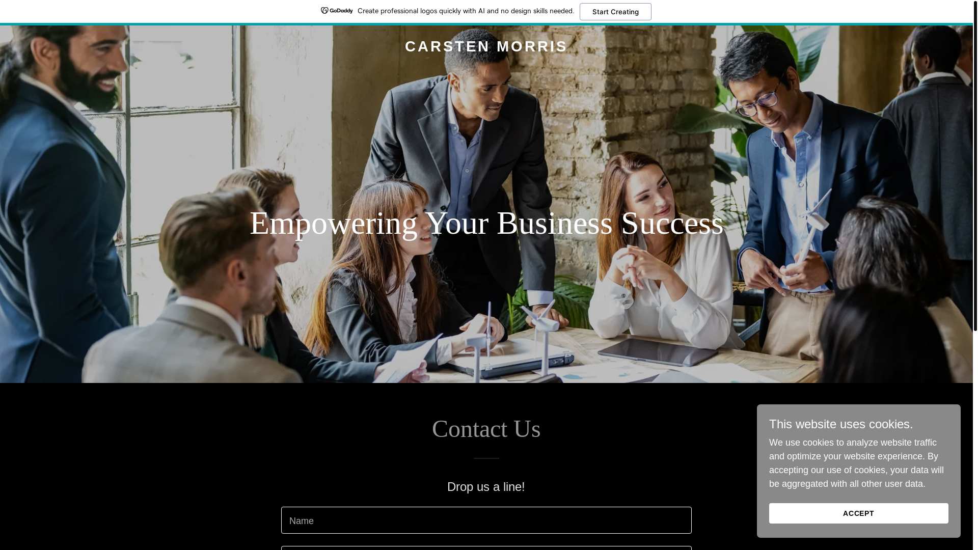 the desktop screenshot of carstenmorris.com