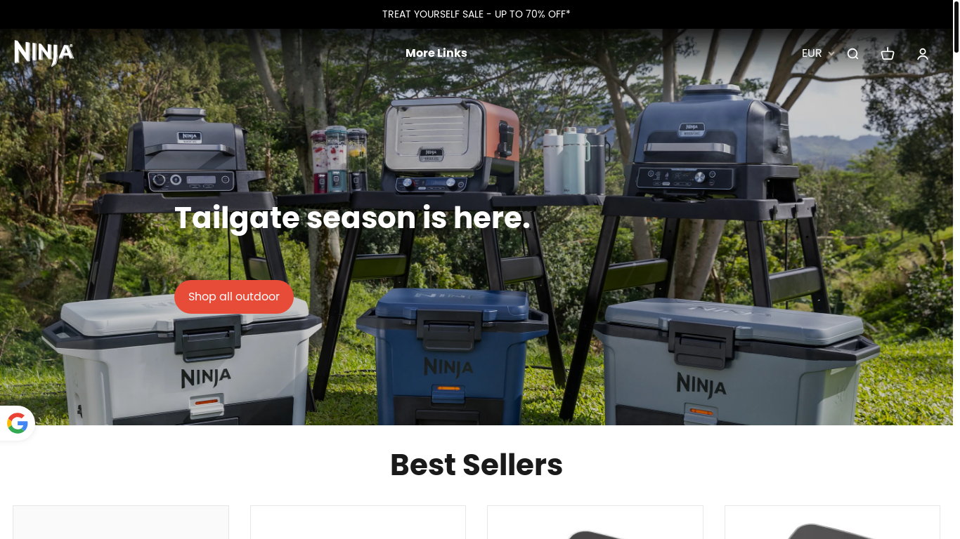 the desktop screenshot of ninjakitchensales.com
