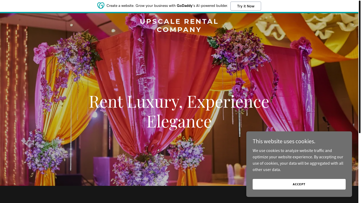 the desktop screenshot of upscalerentalcompany.com