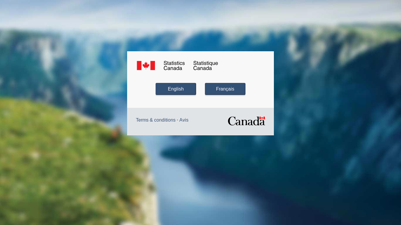 the desktop screenshot of www.statcan.gc.ca