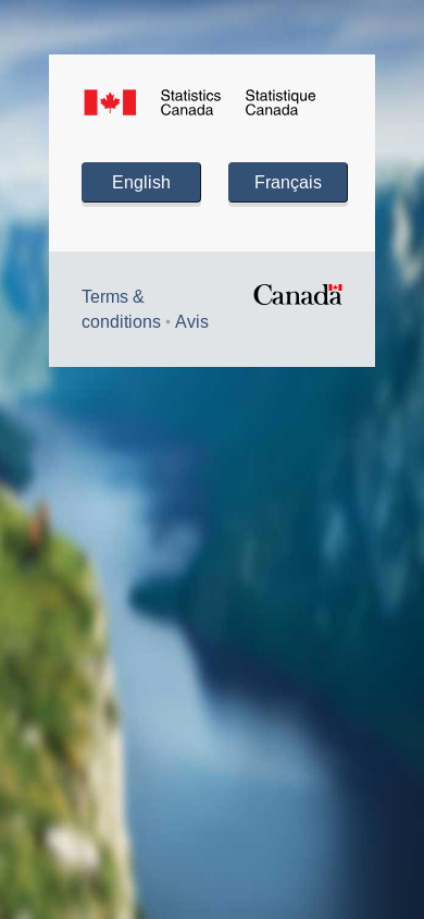 the mobile screenshot of www.statcan.gc.ca