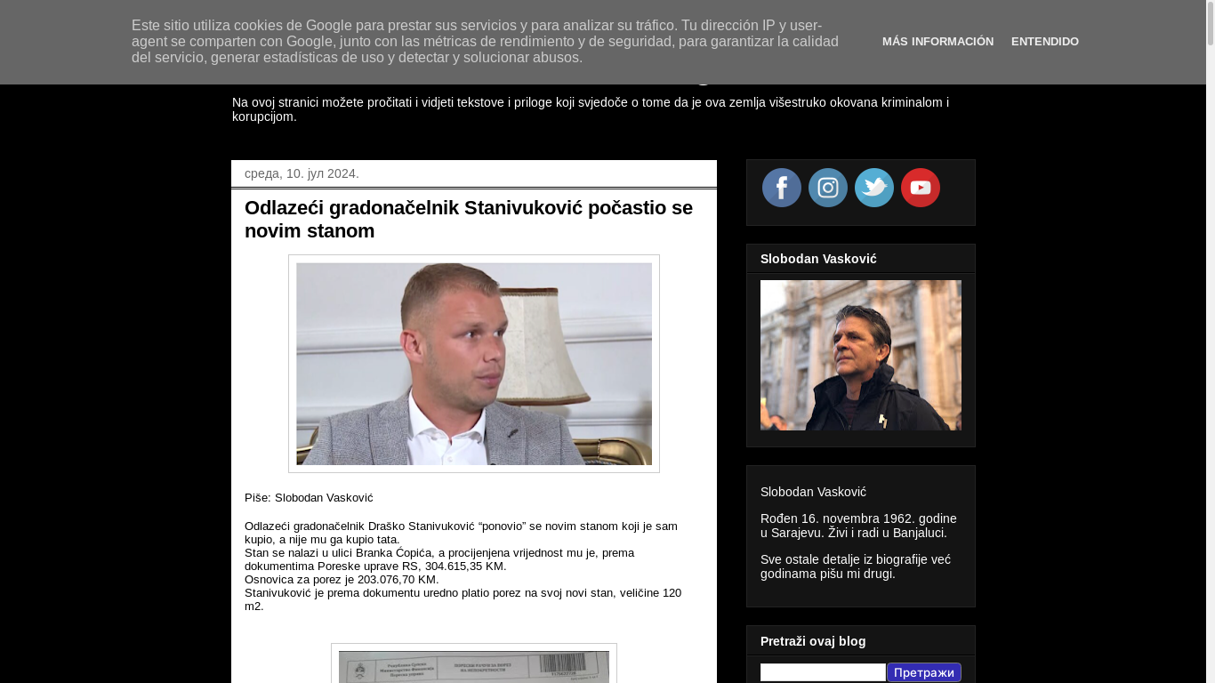 the desktop screenshot of slobodanvaskovic.blogspot.com