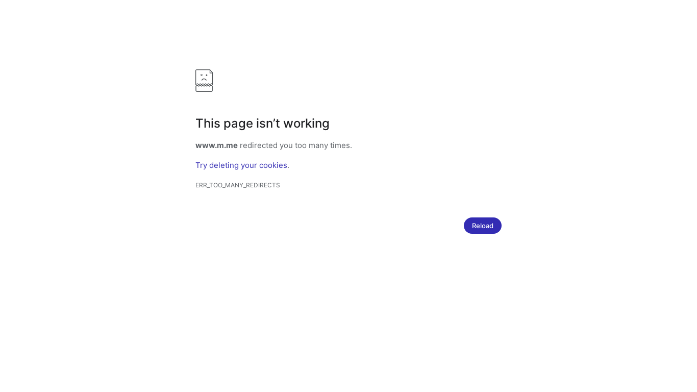 the desktop screenshot of www.m.me