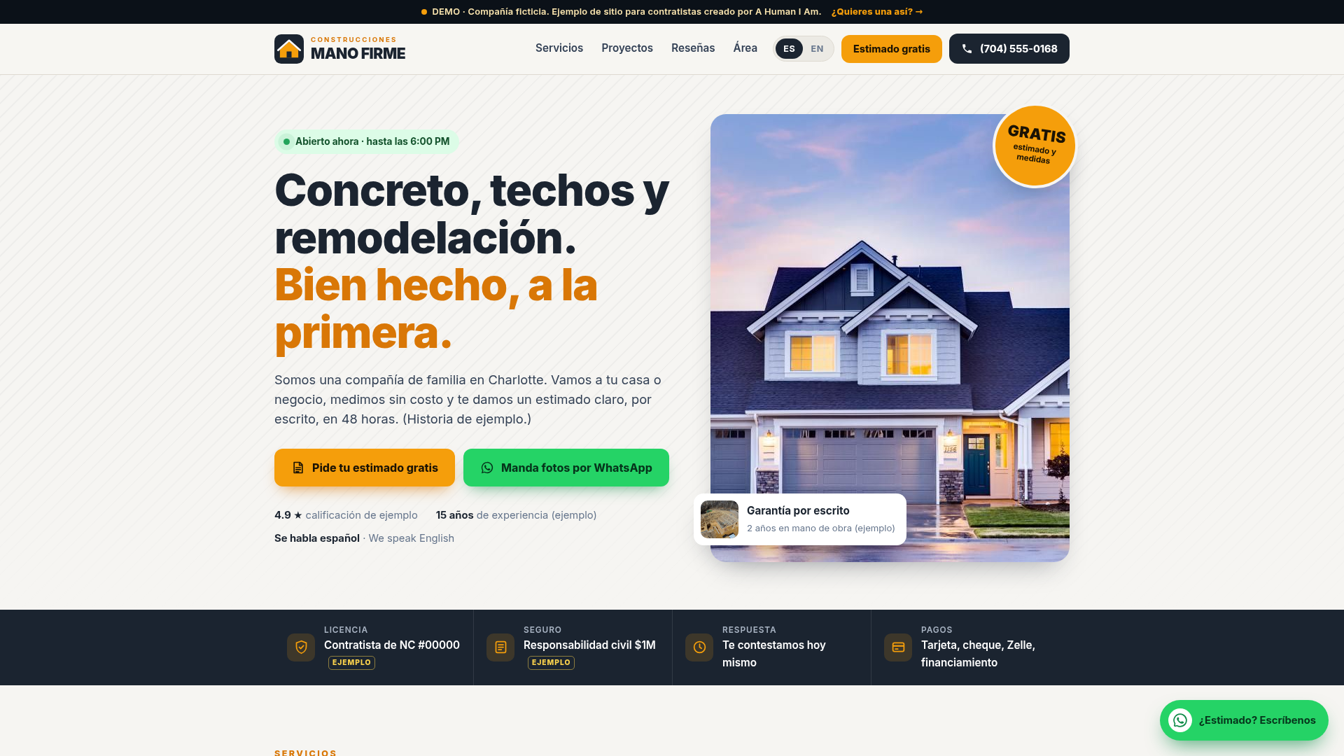 Construcciones Mano Firme · Concreto, techos y remodelación en ...