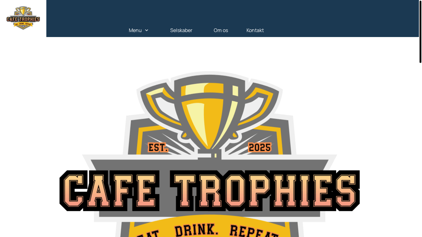 the desktop screenshot of cafe-trophies.dk