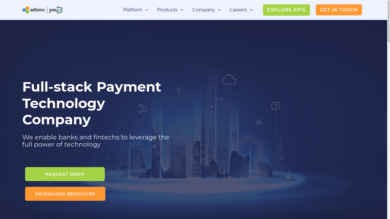 the desktop screenshot of wibmo.co