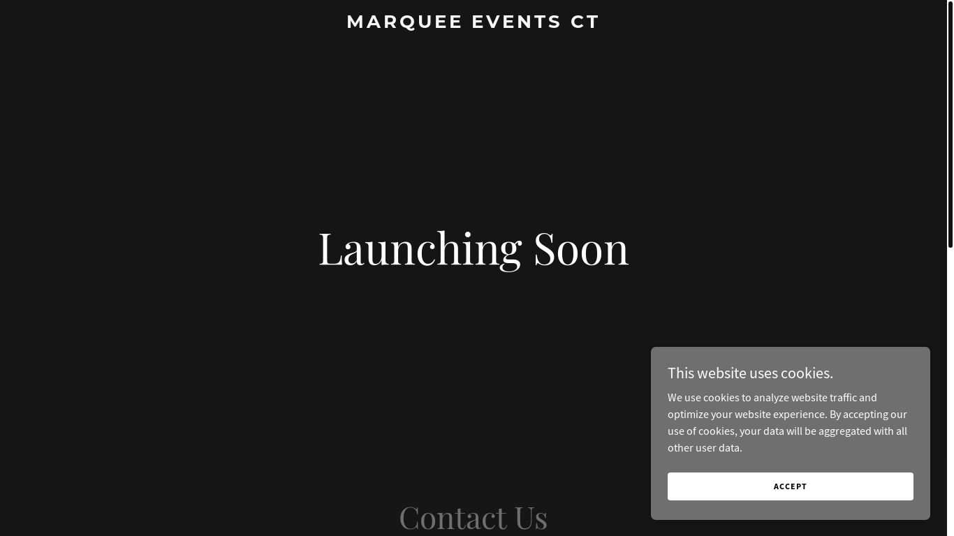 the desktop screenshot of marqueeeventsct.com