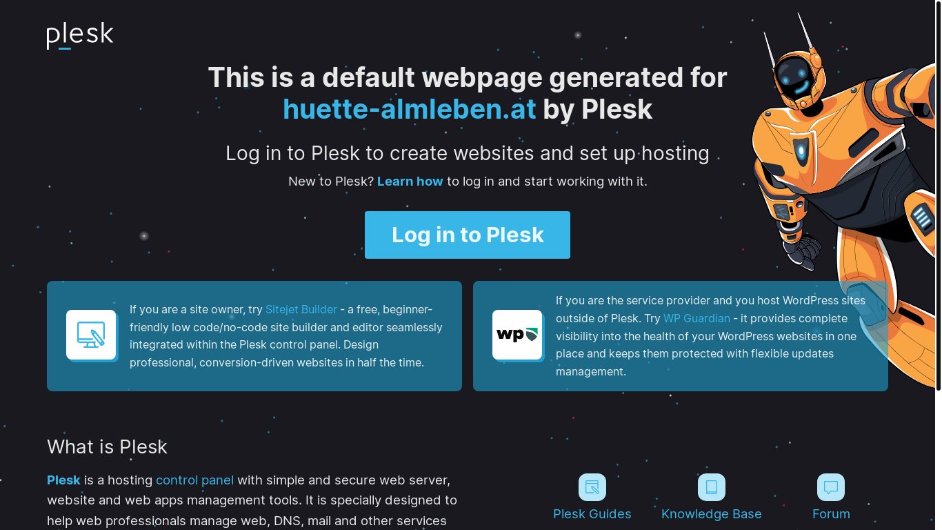the desktop screenshot of huette-almleben.at