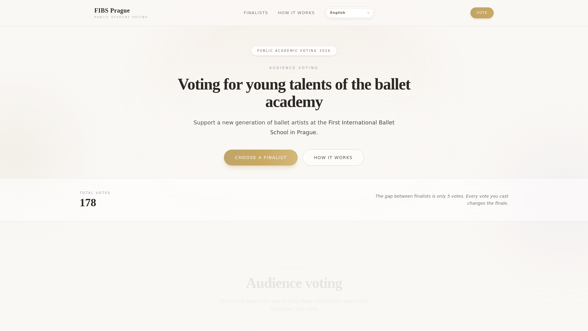 Audience voting — First International Ballet School in Prague - URL ...