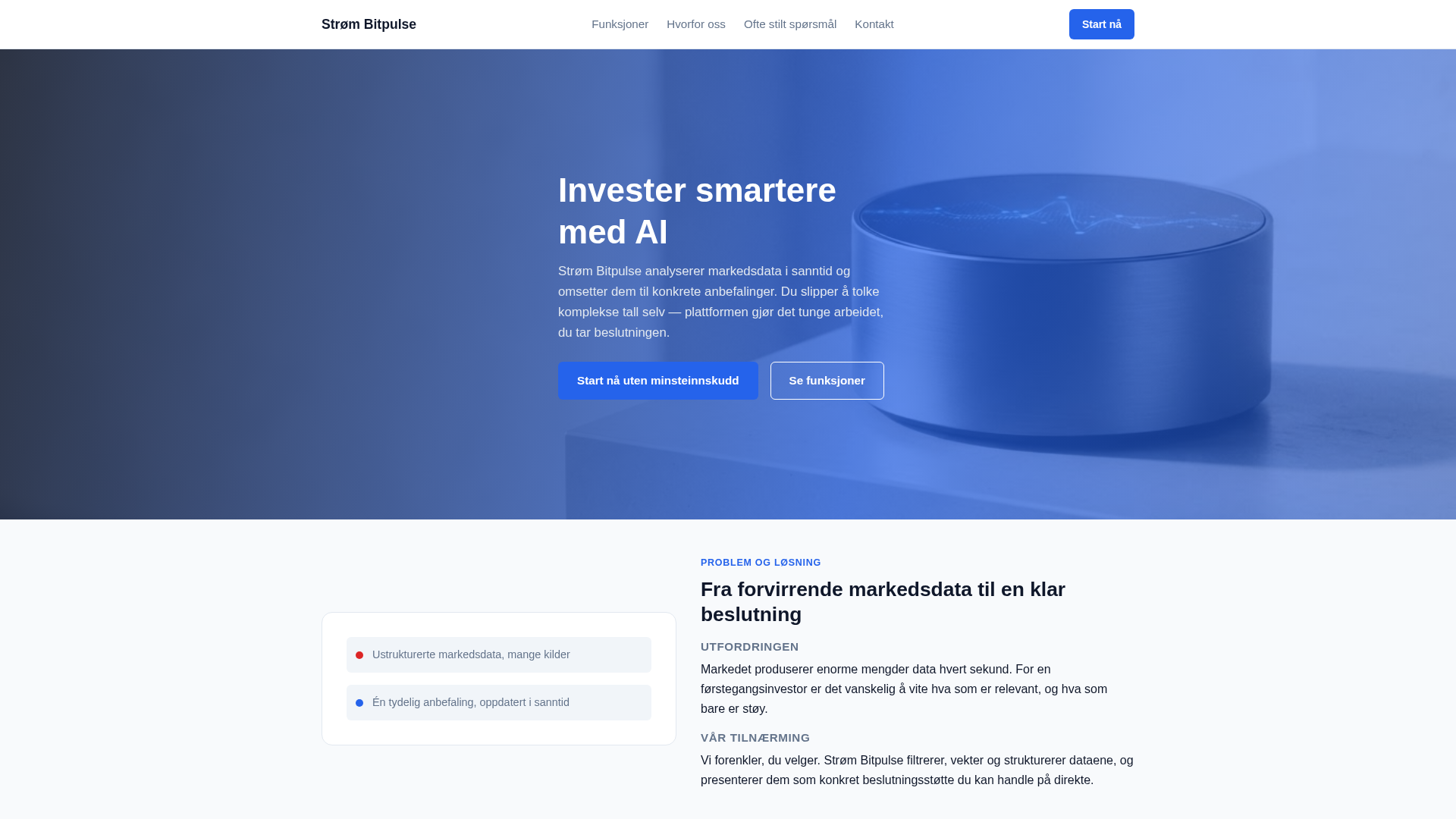 Strøm Bitpulse — AI-plattform for smartere investeringer - URL Scan ...