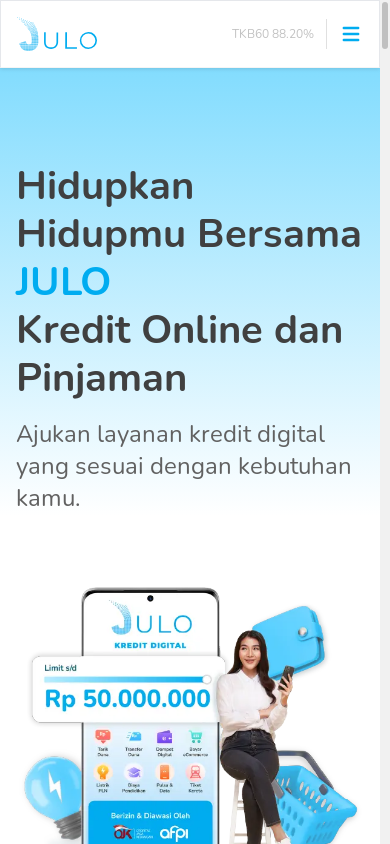 the mobile screenshot of julo.co.id