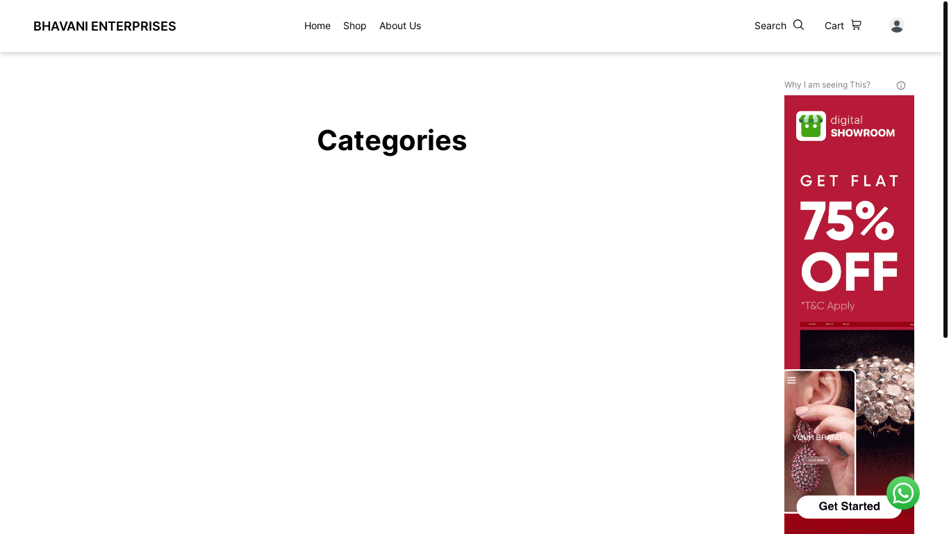 the desktop screenshot of www.bhavanienterprises.link