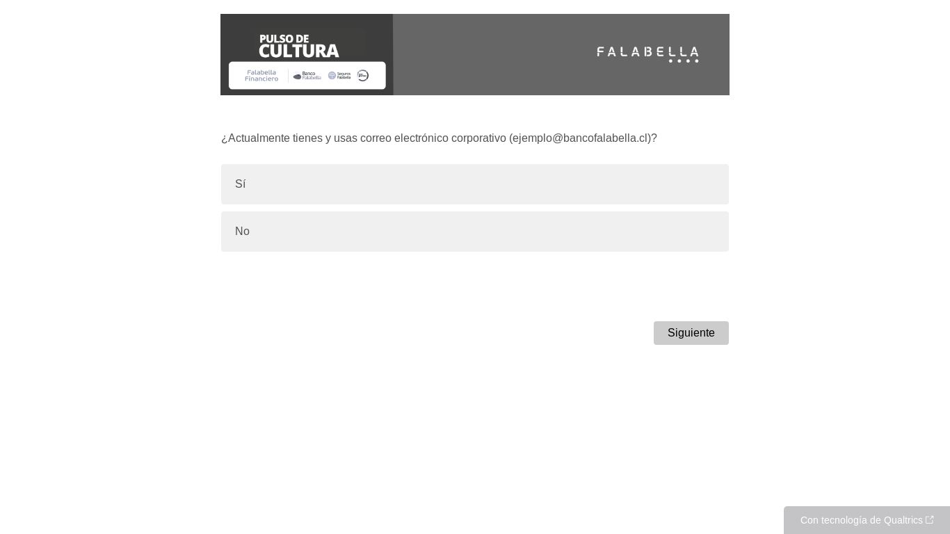 the desktop screenshot of falabellaex.qualtrics.com