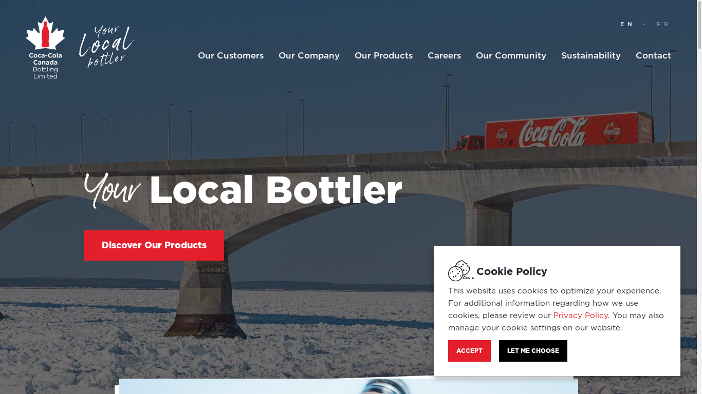 the desktop screenshot of cokecanada.com