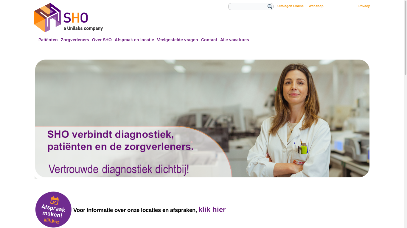 the desktop screenshot of sho.nl