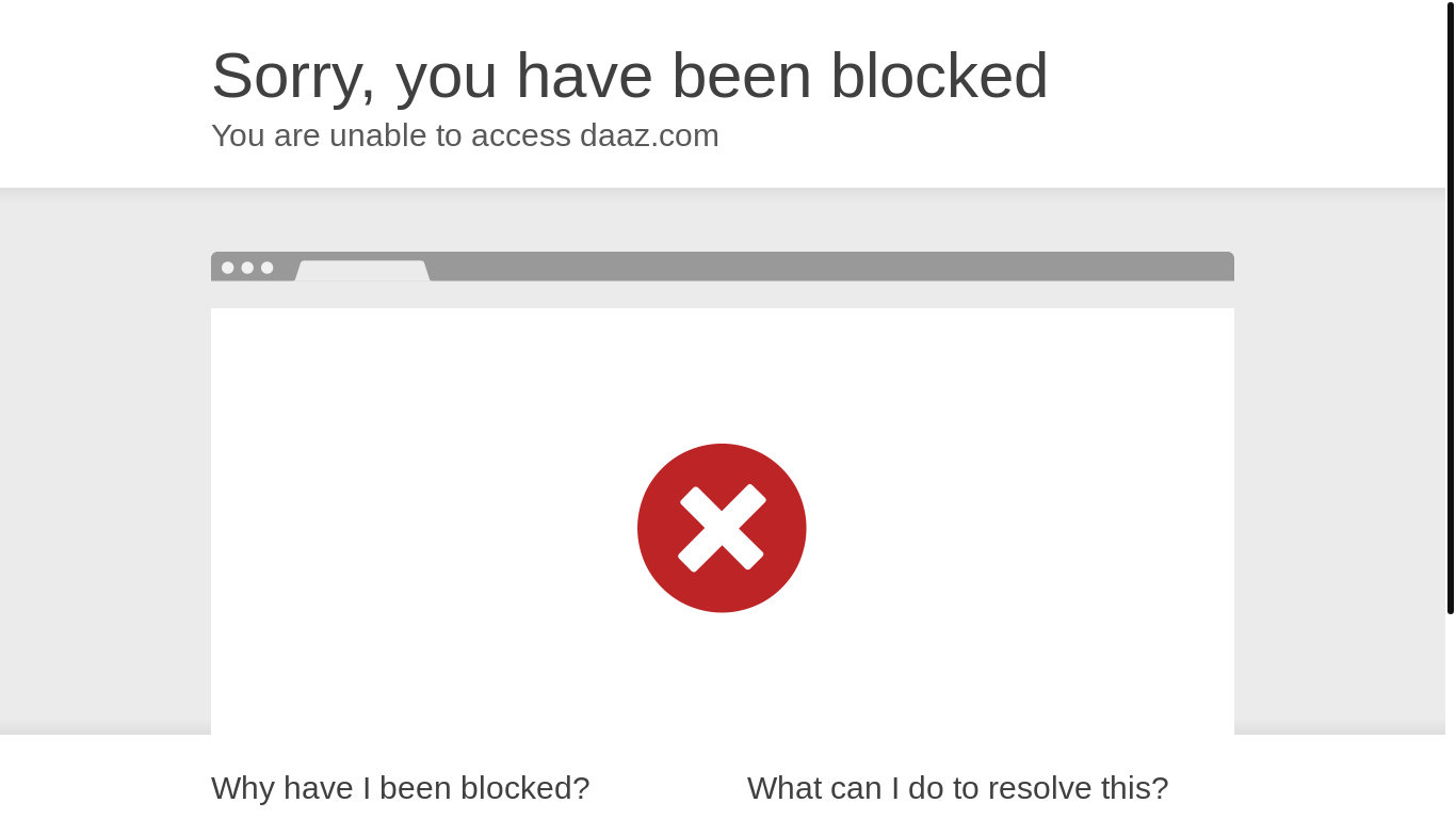the desktop screenshot of daaz.com
