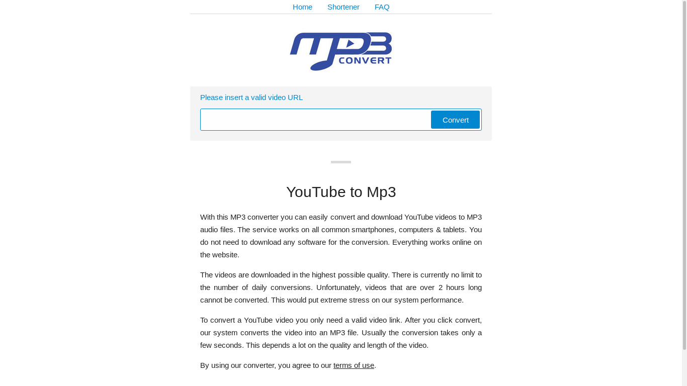 the desktop screenshot of mp3-convert.org