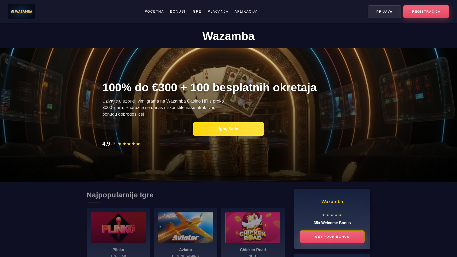 Wazamba Casino HR - URL Scan Results | Tiny Scan
