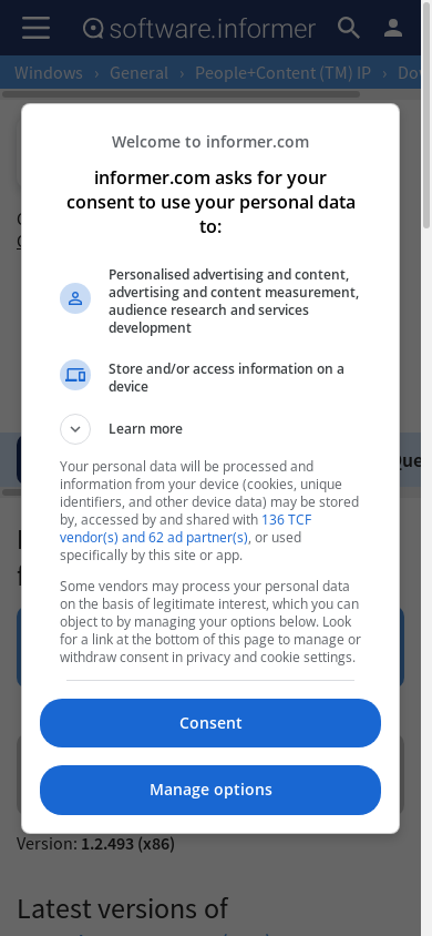 the mobile screenshot of people-content-tm-ip.software.informer.com