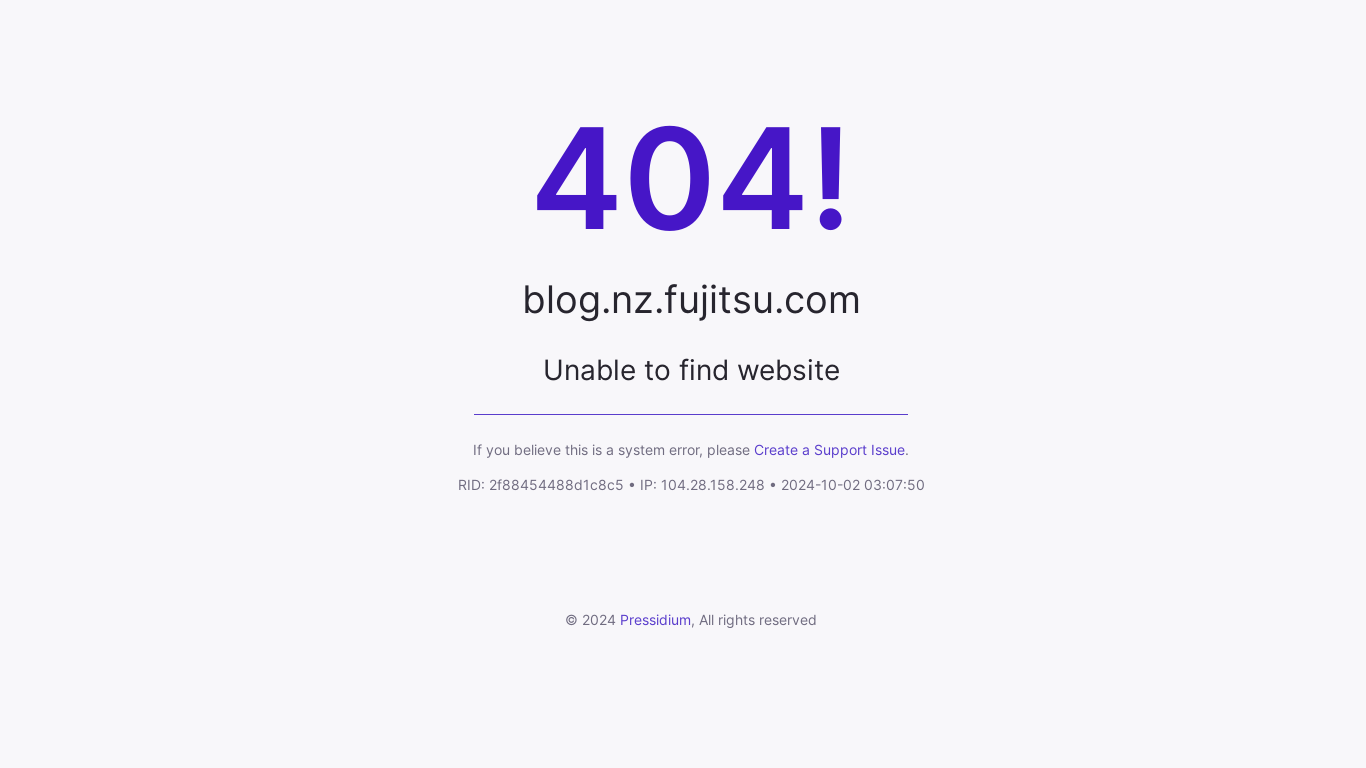 the desktop screenshot of blog.nz.fujitsu.com