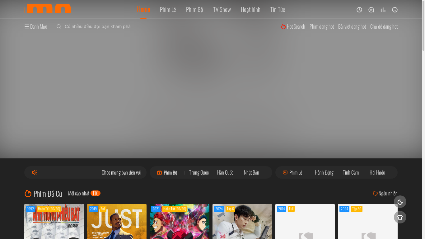 the desktop screenshot of phimmoichill.one