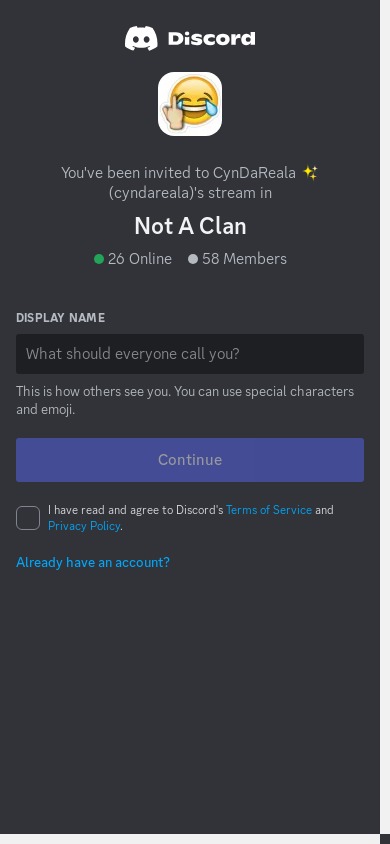 the mobile screenshot of discord.com