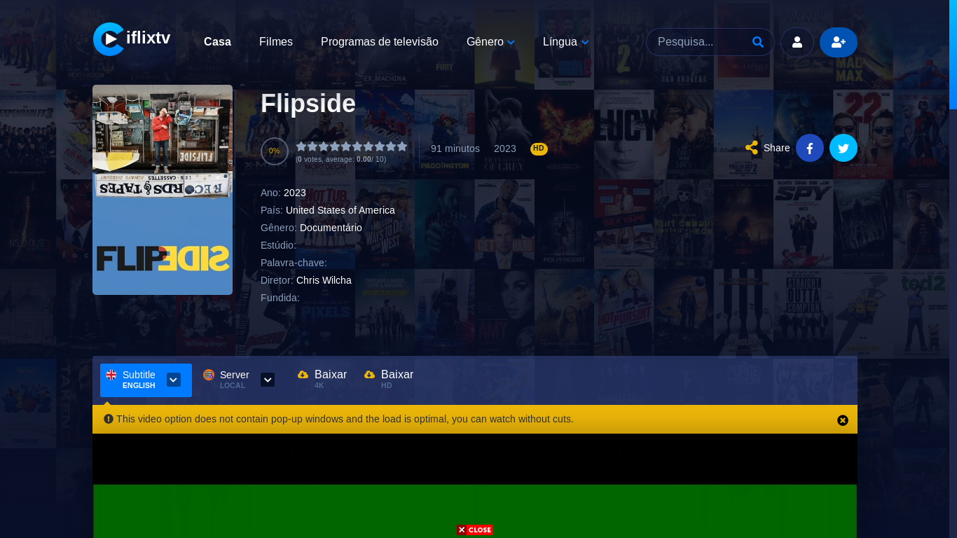 the desktop screenshot of iflixtv.xyz