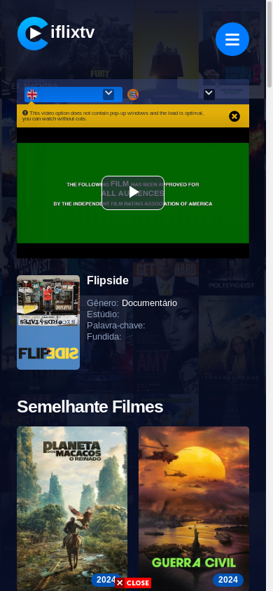 the mobile screenshot of iflixtv.xyz
