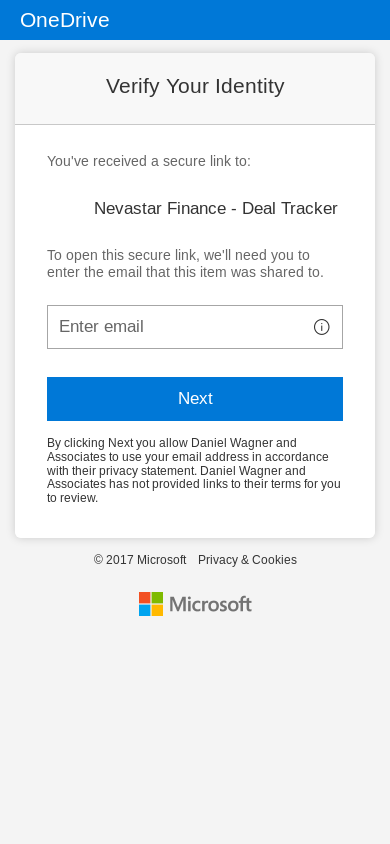 the mobile screenshot of danielwagner17-my.sharepoint.com