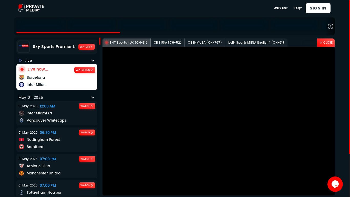 the desktop screenshot of privatemedia.tv