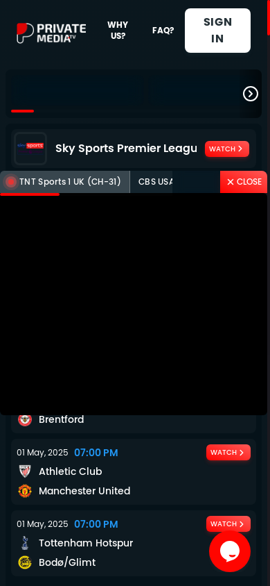 the mobile screenshot of privatemedia.tv