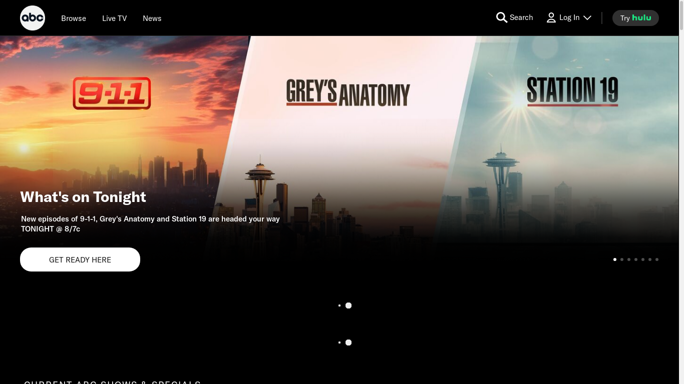 the desktop screenshot of abc.com