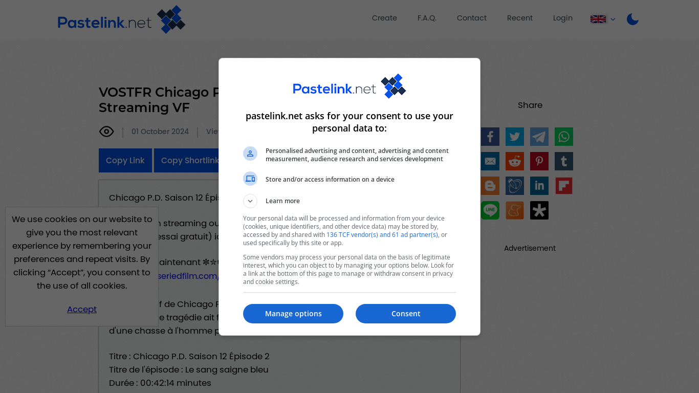 the desktop screenshot of pastelink.net