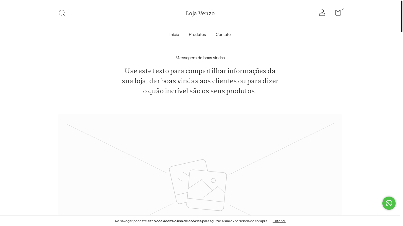 the desktop screenshot of lojavenzo.com.br