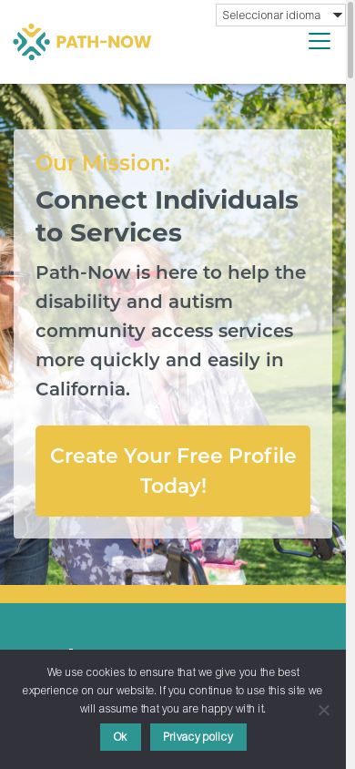 the mobile screenshot of path-now.com