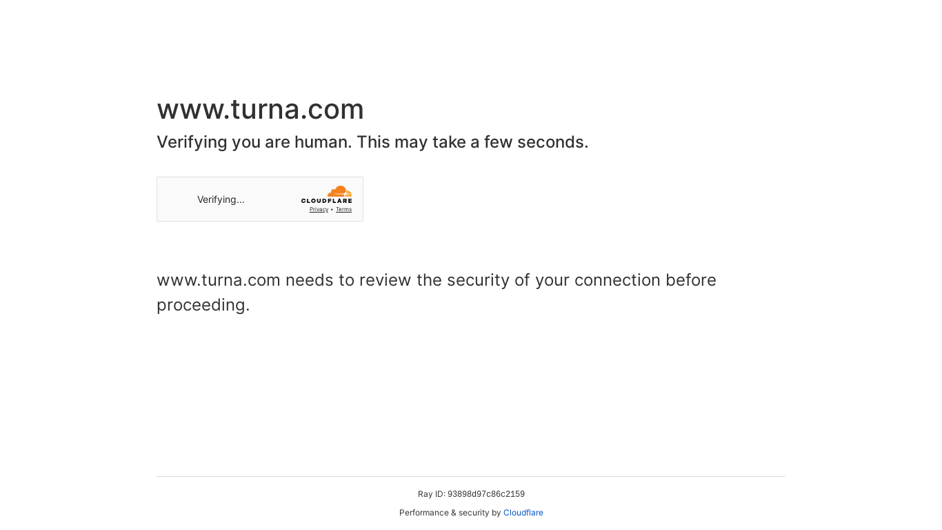 the desktop screenshot of www.turna.com