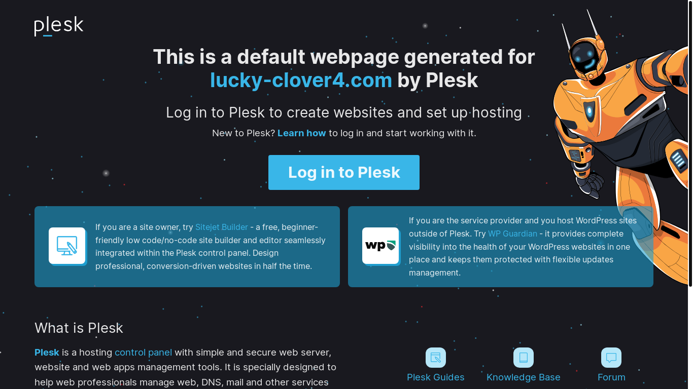 the desktop screenshot of lucky-clover4.com
