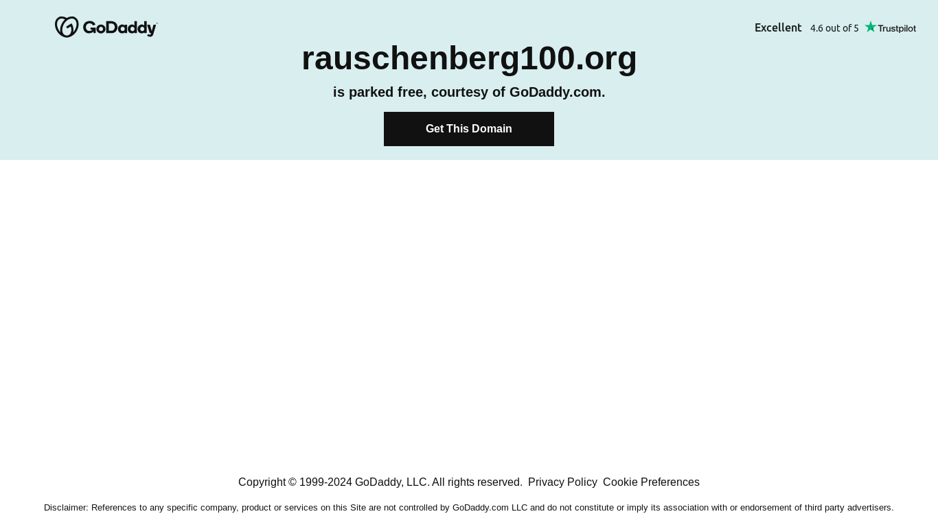 the desktop screenshot of rauschenberg100.org