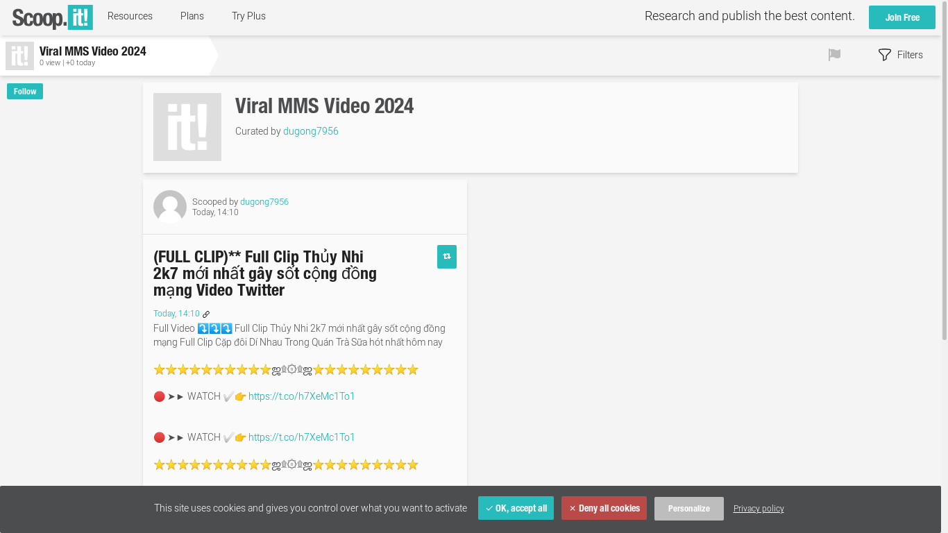 the desktop screenshot of www.scoop.it