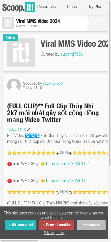 the mobile screenshot of www.scoop.it