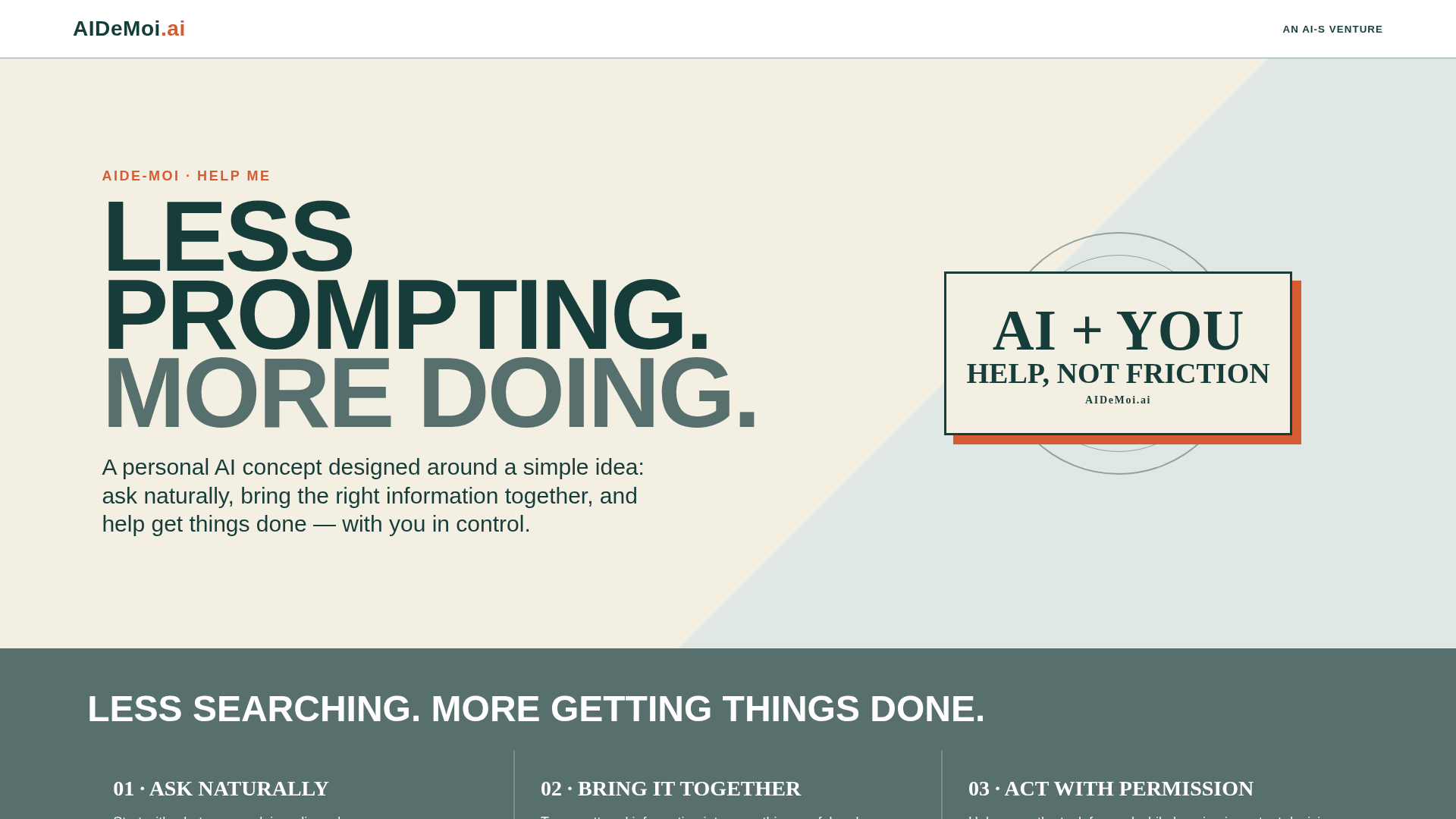 AIDeMoi.ai — Help me, intelligently. - URL Scan Results | Tiny Scan
