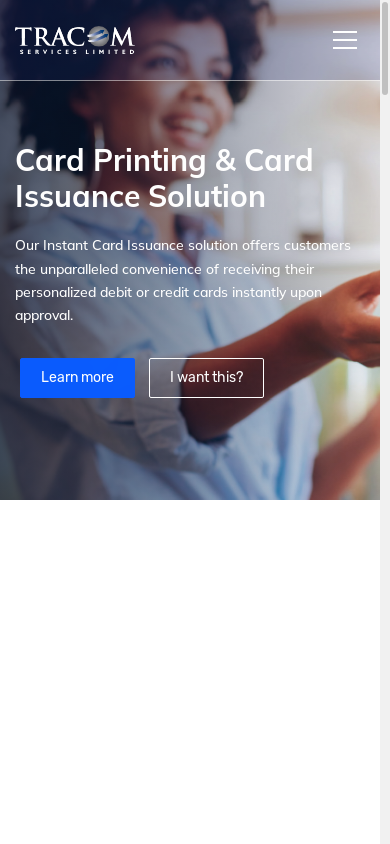 the mobile screenshot of tracom.co.ke